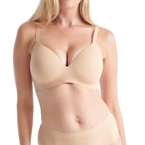 KNIX Wingwoman Beige Countour Bra Adjustable Strap 3 Hook 5 Row US Sz 32-34 DD